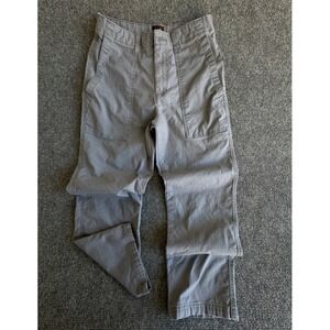 Lee Women Gray Cargo Pants Utility Pockets Button Fly Size 6 M